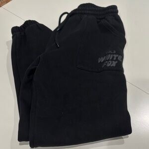 White fox sweatpants size small